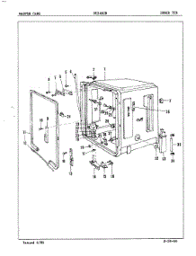06 - Inner Tub parts for Maytag Dishwasher DU24B2R from AppliancePartsPros.com