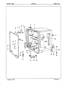 06 - Inner Tub parts for Maytag Dishwasher DU24B4R from AppliancePartsPros.com