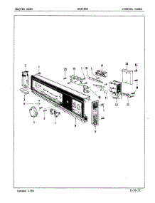 02 - Control Panel parts for Maytag Dishwasher DU24B6R from AppliancePartsPros.com