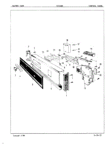 02 - Control Panel parts for Maytag Dishwasher DU24B8 from AppliancePartsPros.com