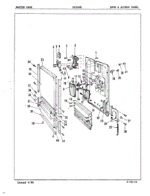 04 - Door & Access Panel parts for Maytag Dishwasher DU24B8 from AppliancePartsPros.com