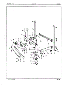 05 - Frame parts for Maytag Dishwasher DU24B8 from AppliancePartsPros.com
