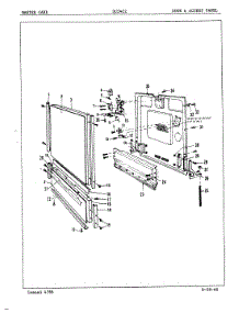 04 - Door & Access Panel parts for Maytag Dishwasher DU24C2 from AppliancePartsPros.com