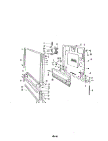 03 - Door parts for Maytag Dishwasher DU24D2AC from AppliancePartsPros.com