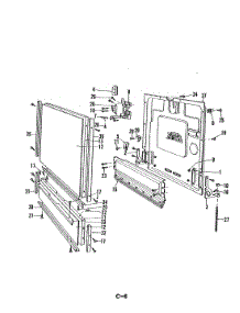 03 - Door parts for Maytag Dishwasher DU24D2AC-1 from AppliancePartsPros.com