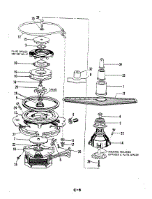 05 - Motor & Pump parts for Maytag Dishwasher DU24D2AC-1 from AppliancePartsPros.com