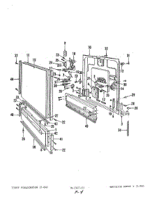 03 - Door parts for Maytag Dishwasher DU24D6 from AppliancePartsPros.com