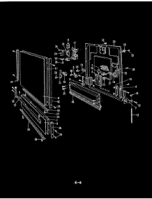 03 - Door Parts (Du24d6a) parts for Maytag Dishwasher DU24D6A from AppliancePartsPros.com