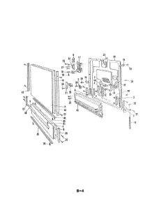03 - Door parts for Maytag Dishwasher DU24D6AC from AppliancePartsPros.com