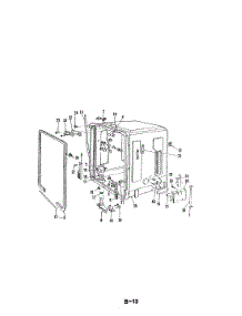 07 - Tub parts for Maytag Dishwasher DU24D6AC from AppliancePartsPros.com
