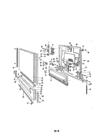 03 - Door parts for Maytag Dishwasher DU24D6AC-1 from AppliancePartsPros.com