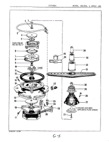 05 - Motor, Heater & Spray Arm parts for Maytag Dishwasher DU24H2A from AppliancePartsPros.com