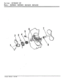 02 - Detergent Cup parts for Maytag Dishwasher DU24H2CA from AppliancePartsPros.com