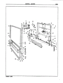 02 - Door parts for Maytag Dishwasher DU24H4B from AppliancePartsPros.com
