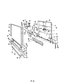03 - Door parts for Maytag Dishwasher DU24H6 from AppliancePartsPros.com