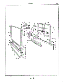 03 - Door parts for Maytag Dishwasher DU24H6CA from AppliancePartsPros.com