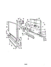 03 - Door parts for Maytag Dishwasher DU24H8 from AppliancePartsPros.com