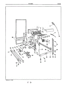 04 - Frame parts for Maytag Dishwasher DU24H8A from AppliancePartsPros.com