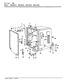 06 - Tub parts for Maytag Dishwasher DU24J2CA from AppliancePartsPros.com