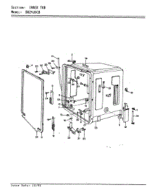 05 - Inner Tub parts for Maytag Dishwasher DU24J6CB from AppliancePartsPros.com