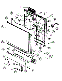 02 - Door parts for Maytag Dishwasher DU5CA-45 from AppliancePartsPros.com