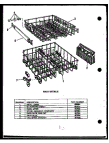 07 - Rack Details parts for Amana Dishwasher DUR20219OK from AppliancePartsPros.com