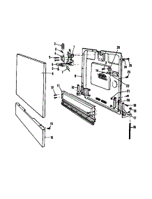 03 - Door Details parts for Amana Dishwasher DUR2021WOL from AppliancePartsPros.com