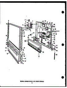 03 - Door Details parts for Amana Dishwasher DUR20419CK from AppliancePartsPros.com