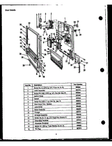 02 - Door Details parts for Amana Dishwasher DUS104-19 / DUS10419 from AppliancePartsPros.com
