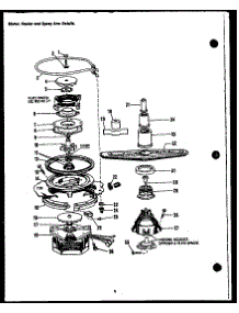 04 - Motor parts for Amana Dishwasher DUS104-19 / DUS10419 from AppliancePartsPros.com