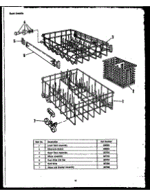 06 - Rack Details parts for Amana Dishwasher DUS104-19 / DUS10419 from AppliancePartsPros.com