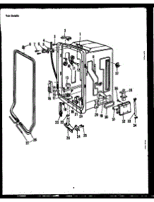 07 - Tub Details parts for Amana Dishwasher DUS104-19 / DUS10419 from AppliancePartsPros.com