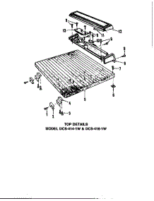 08 - Top Details parts for Amana Dishwasher DUS-114-19 / DUS-114-1 9 from AppliancePartsPros.com