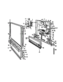 03 - Door Details parts for Amana Dishwasher DUS-204-19 / DUS-204-1 9 from AppliancePartsPros.com