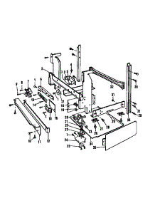 05 - Frame Details parts for Amana Dishwasher DUS-204-19 / DUS-204-1 9 from AppliancePartsPros.com