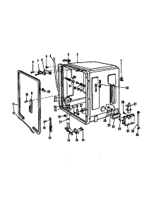 07 - Tub Details parts for Amana Dishwasher DUS-204-19 / DUS-204-1 9 from AppliancePartsPros.com