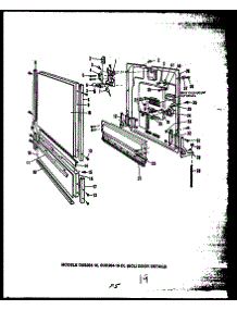 03 - Door Details parts for Amana Dishwasher DUS204-19 / DUS20419 from AppliancePartsPros.com