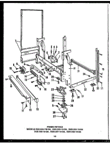 04 - Frame Details parts for Amana Dishwasher DUS20819-OA from AppliancePartsPros.com
