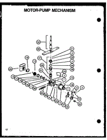 03 - Motor-Pump Mechanism parts for Amana Dishwasher DUS300B / P1139729N B from AppliancePartsPros.com