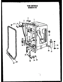 07 - Tub Details parts for Amana Dishwasher DUS31419 / MN03 from AppliancePartsPros.com