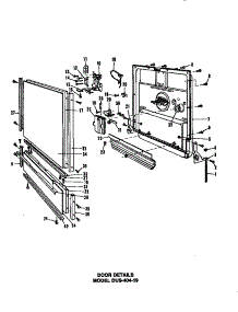 04 - Door Details parts for Amana Dishwasher DUS-401-19 / DUS-401-1 9 from AppliancePartsPros.com
