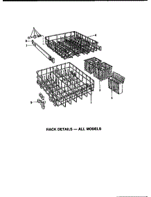 07 - Rack Details parts for Amana Dishwasher DUS-401-19 / DUS-401-1 9 from AppliancePartsPros.com