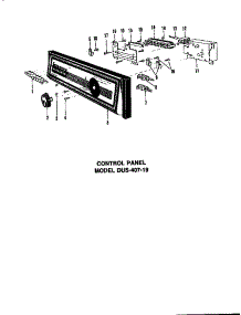 02 - Counter Panel parts for Amana Dishwasher DUS-406-19 / DUS-406-1 9 from AppliancePartsPros.com
