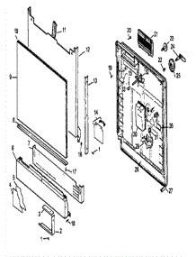 03 - Pump & Water Distribution Components parts for Amana Dishwasher DUS900B / P1173819W from AppliancePartsPros.com