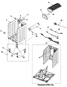02 - Cabinet parts for Samsung Dryer DV316BGC from AppliancePartsPros.com