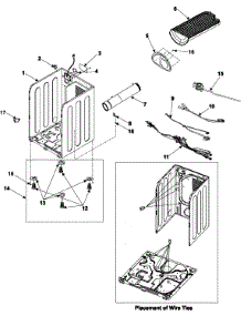 02 - Cabinet parts for Samsung Dryer DV316BGC/XAA from AppliancePartsPros.com