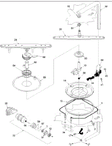 04 - Motor parts for Amana Dishwasher DWA22AW / P1318602W from AppliancePartsPros.com