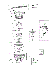 03 - Pump & Motor parts for Admiral Dishwasher DWB1000AWE from AppliancePartsPros.com