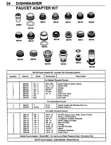 05 - Faucet Adapter Kit (Inside Threaded) parts for Maytag Dishwasher DWC7602ABB from AppliancePartsPros.com