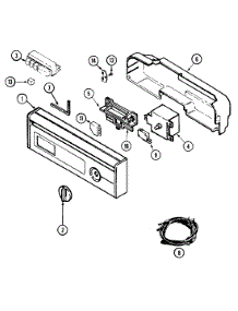02 - Control Panel parts for Admiral Dishwasher DWCA500AAW from AppliancePartsPros.com